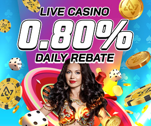 Live Casino 0.80% Unlimited Rebate