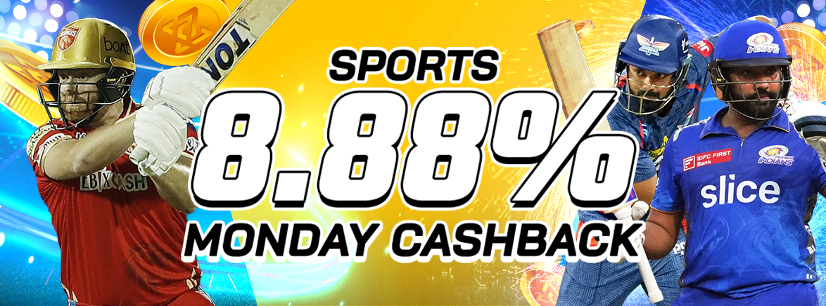 Sports 8.88% Monday Cashback